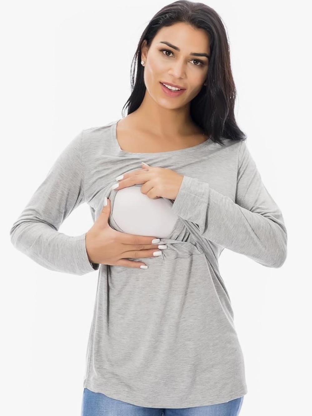 Set of 3 Breastfeeding Nursing Maternity Layered Tops